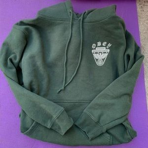 obey olive green hoodie